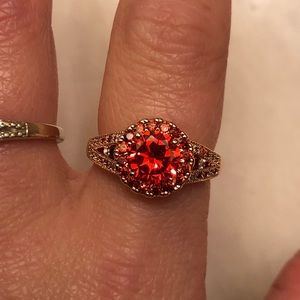 Beautiful vibrant red christmas ring